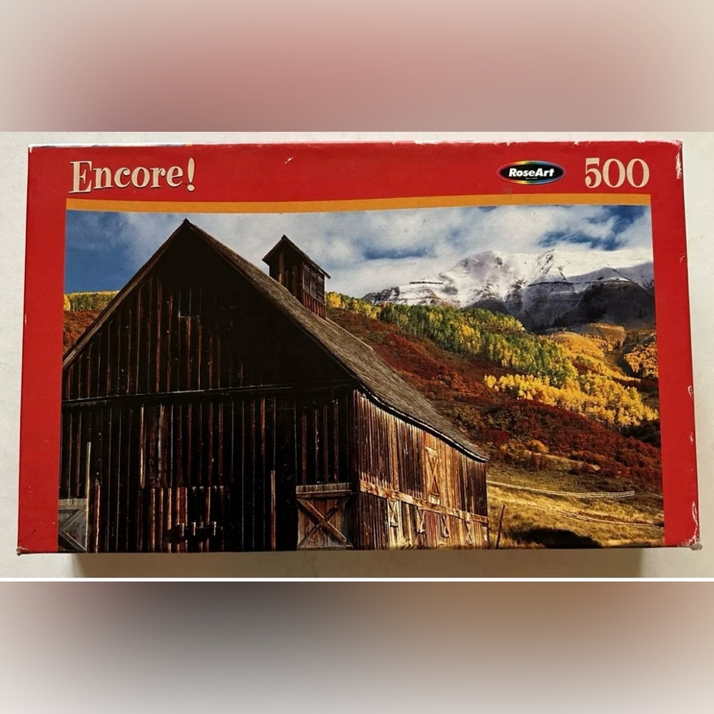 RoseArt Encore! Vintage 500 Piece Jigsaw Puzzle - San Juan Mountains (1998)
